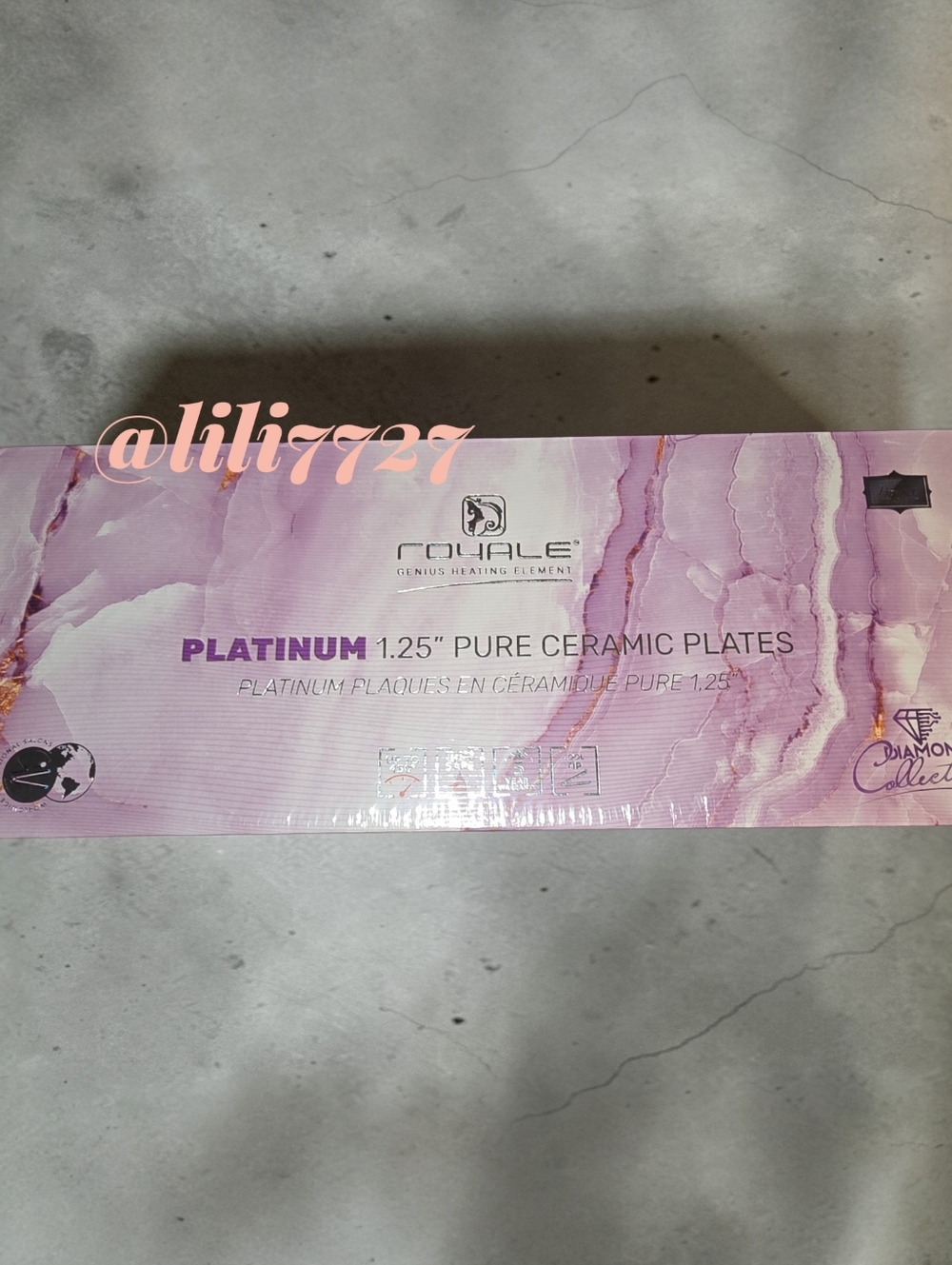 Royale Platinum Genius Heating Element Straightener features 1.25" ceramic Plate